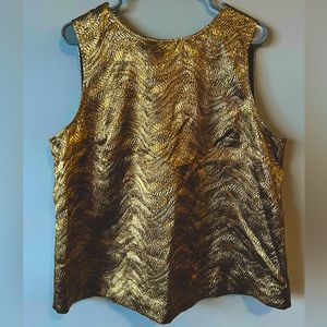 Women's Gold J Crew Tank